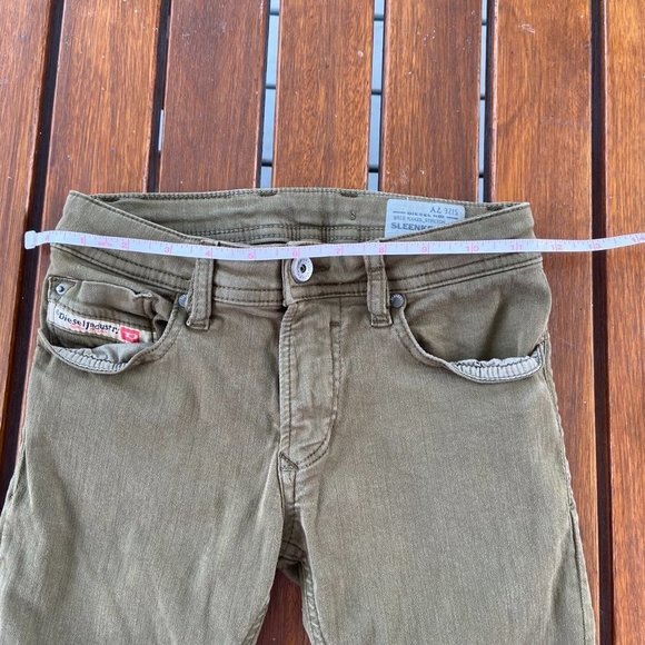 🎀 3 for $45 - Diesel Boy's Khaki Jeans in Size 7 EUC - Picture 6 of 13